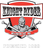 A knight ryder logo with the name of its founder.